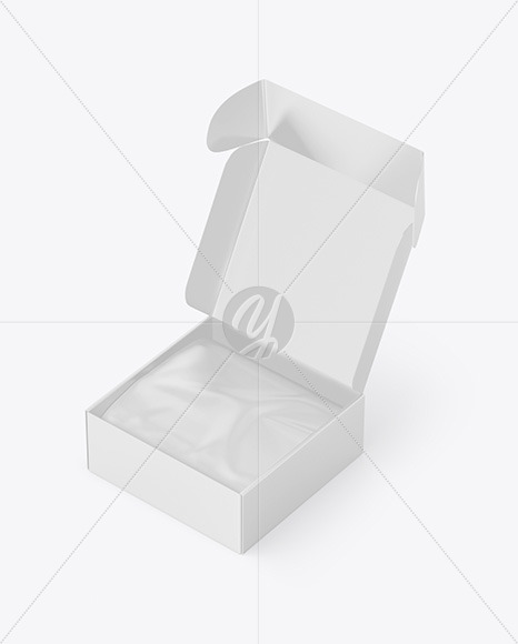 Opened Paper Box Mockup