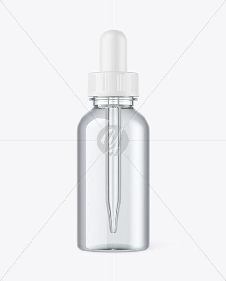 Clear Dropper Bottle Mockup