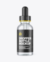 Clear Dropper Bottle Mockup