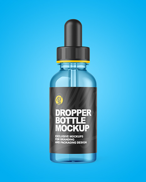 Clear Dropper Bottle Mockup