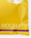 Glossy Mailing Bag Mockup - Top View