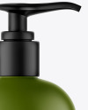 Matte Shower Gel Bottle with Pump Mockup