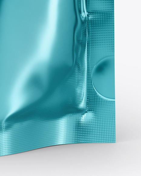 Glossy Metallic Doy-Pack Mockup