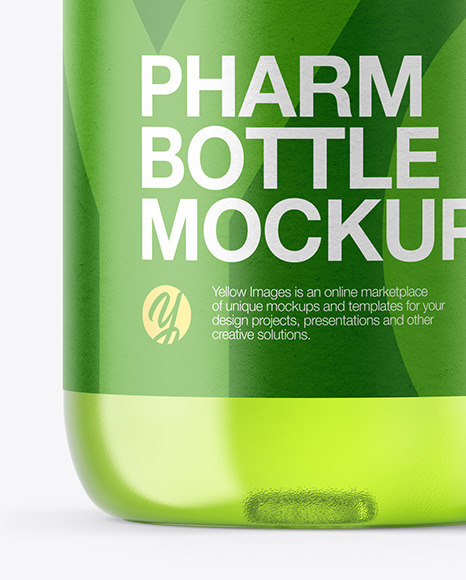 Clear Plastic Bottle Mockup