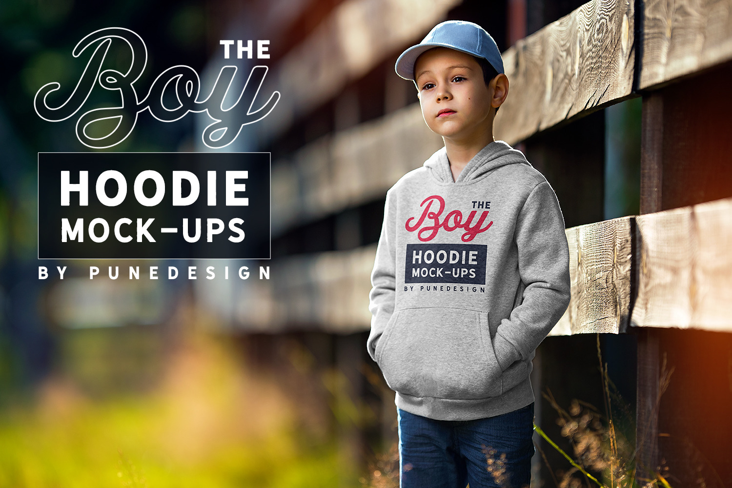 Boy Hoodie Mock-Up Boy Hoodie Mock-Up
