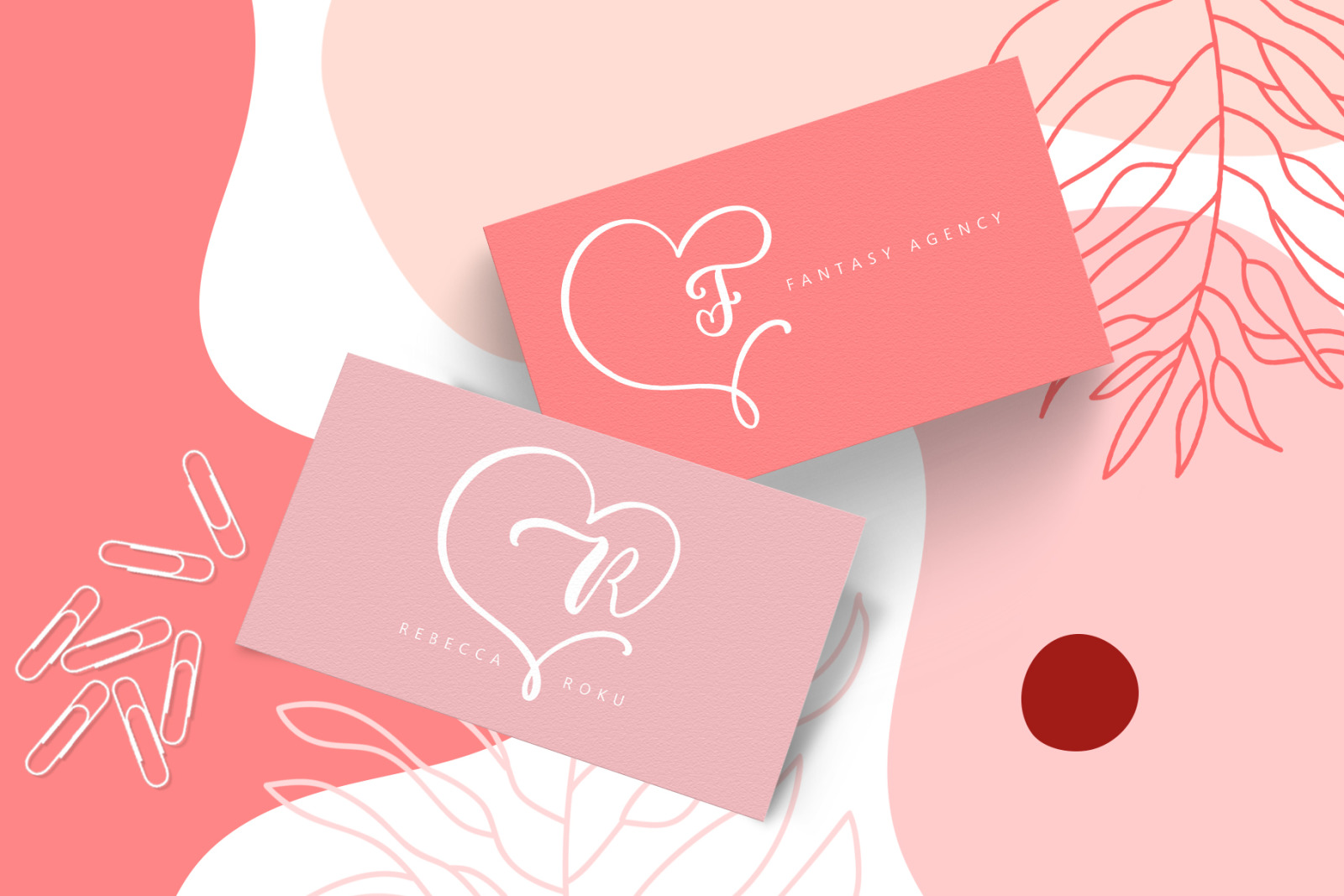 Monogram Heart Flourish Font