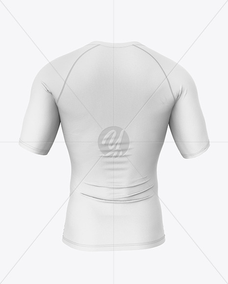 Compression T-Shirt Mockup – Back View