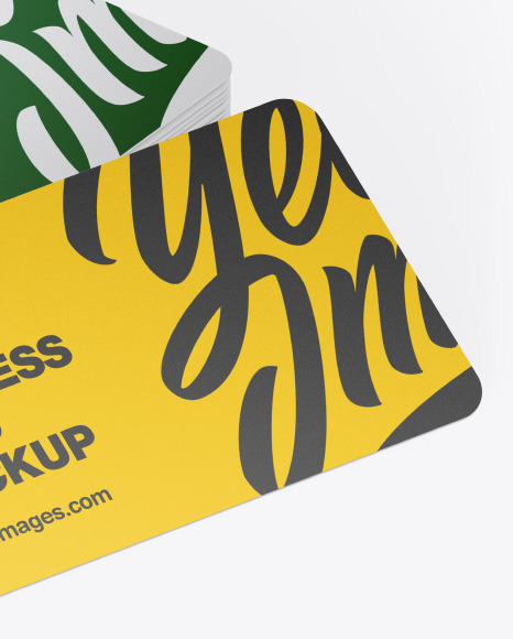 Stack of Business Cards Mockup