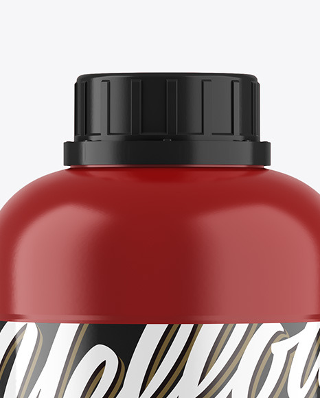 1L Matte Plastic Bottle Mockup