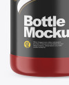 1L Matte Plastic Bottle Mockup