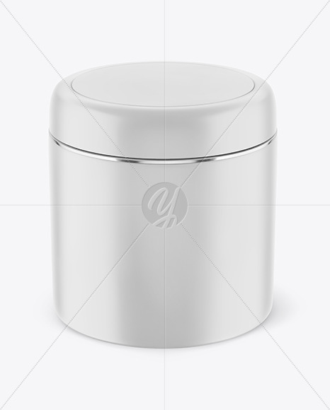 Matte Plastic Cosmetic Jar Mockup