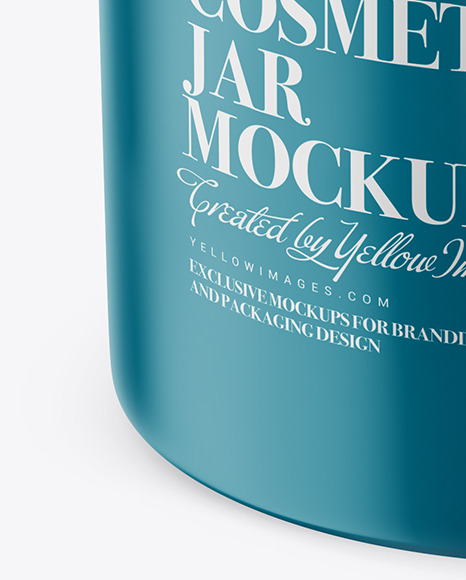 Matte Plastic Cosmetic Jar Mockup