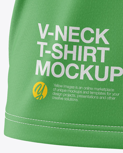 V-Neck T-Shirt Mockup