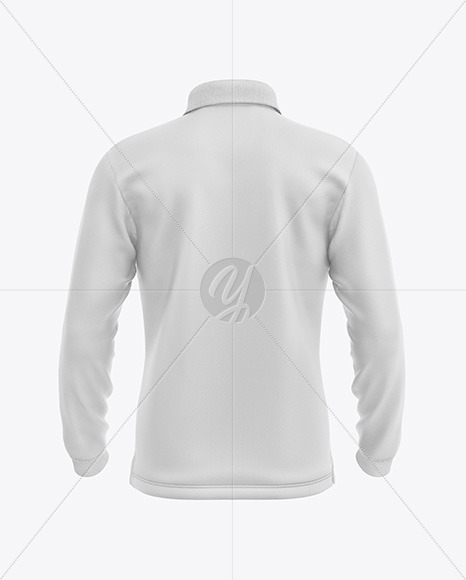 Men's Long Sleeve Polo Shirt Mockup