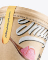 Two Kraft Ice Cream Cups Mockup