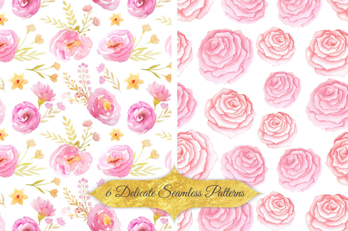 Watercolor Floral Patterns vol.1 Watercolor Floral Patterns vol.1