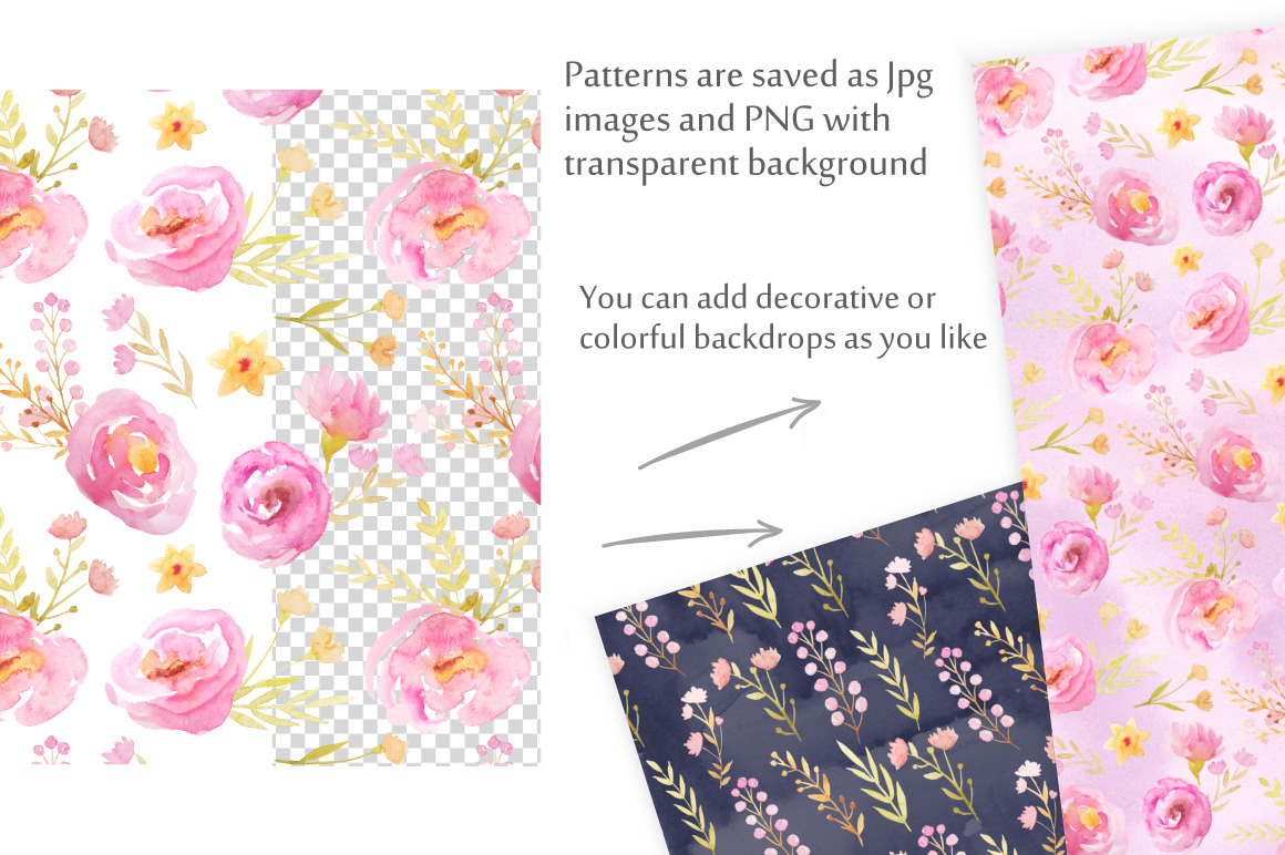 Watercolor Floral Patterns vol.1 Watercolor Floral Patterns vol.1