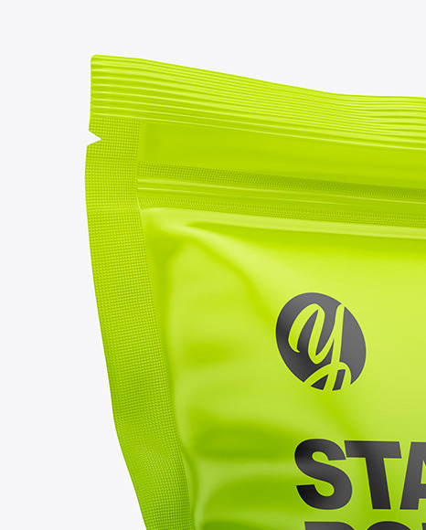 Matte Stand Up Pouch Bag Mockup