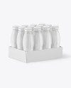 12 Pack Plastic Bottles Mockup