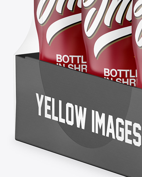 12 Pack Plastic Bottles Mockup