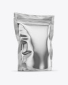 Metallic Stand Up Pouch Bag Mockup