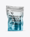 Metallic Stand Up Pouch Bag Mockup