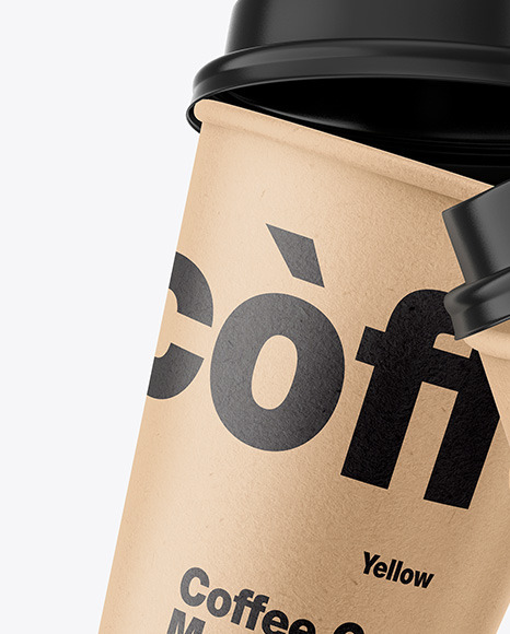 Kraft Coffee Cup Mockup