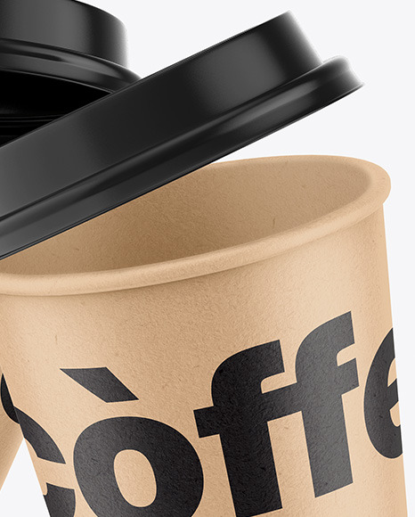 Kraft Coffee Cup Mockup