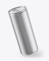 Matte Metallic Drink Can Mockup