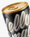 Matte Metallic Drink Can Mockup