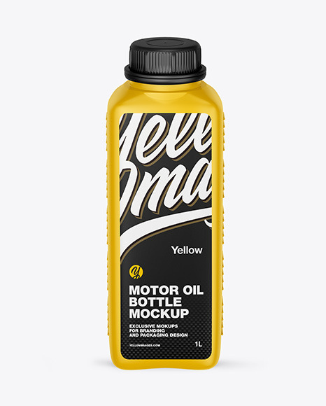 Matte Motor Oil Bottle Mockup