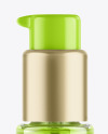 Glass Cosmetic Bottle with Pump Mockup Glass Cosmetic Bottle with Pump Mockup