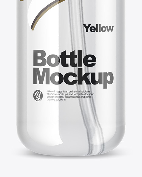 Clear Bottle with Pump Mockup