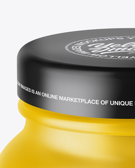 Matte Cosmetic Jar Mockup – High-Angle Shot