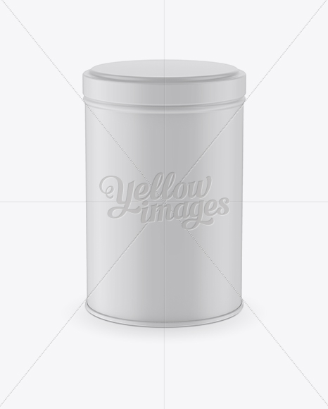 Matte Storage Jar Mockup - Front View (High-Angle Shot)