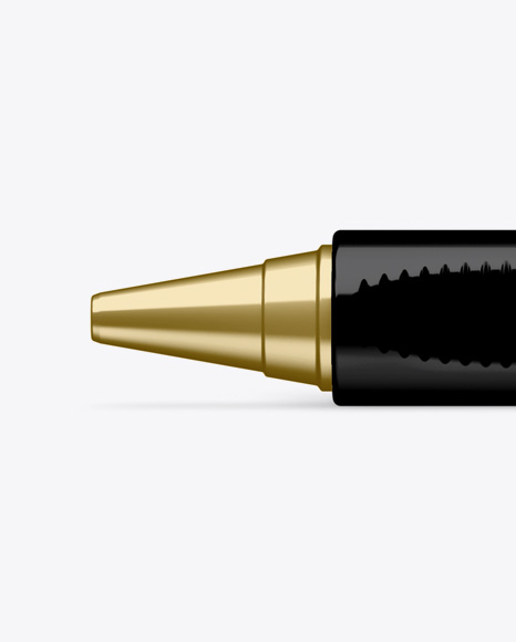 Metallic Click Pen Mockup - Top View