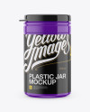 Plastic Jar Mockup - Front View