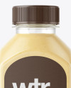 Square Banana Smoothie Bottle Mockup - Front View