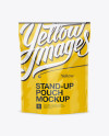 5lb Glossy Stand-Up Pouch Mockup - Front &amp; Back Views