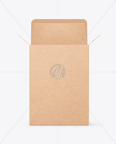 Opened Kraft Box Mockup