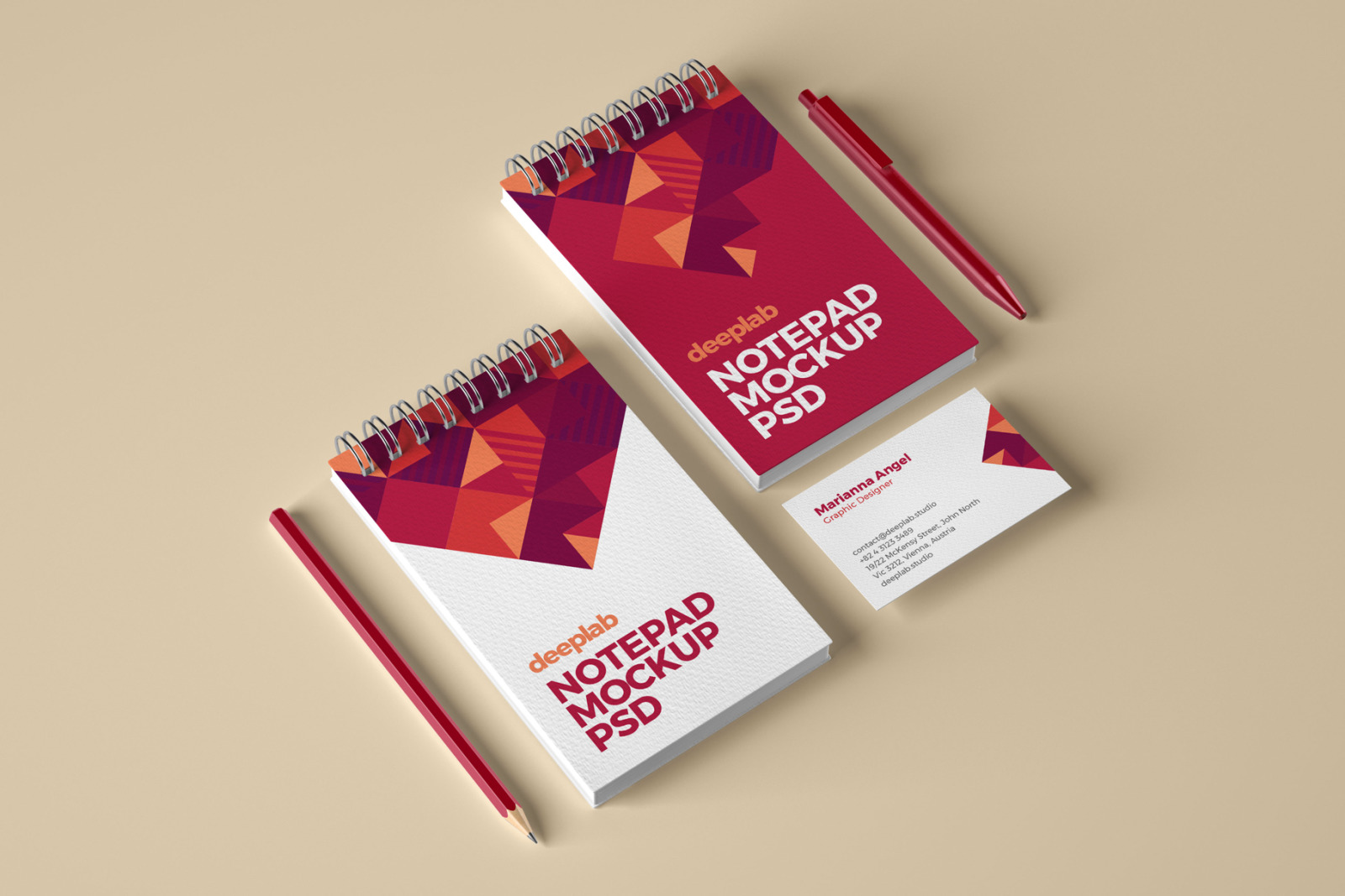 Elegant Stationery Branding PSD Mockup Elegant Stationery Branding PSD Mockup