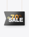 Glossy Discount Sign Mockup