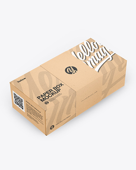 Kraft Paper Box Mockup