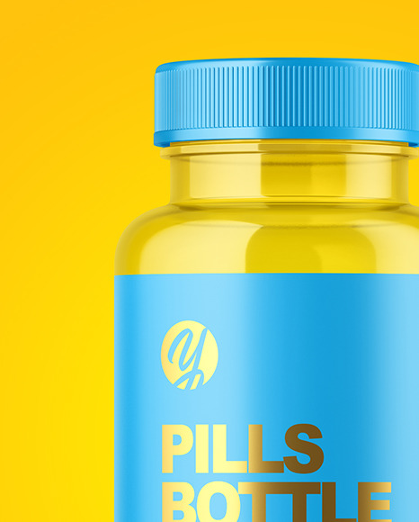 Empty Pills Bottle Mockup