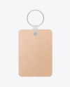 Keychain Kraft Card Mockup