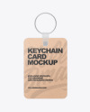 Keychain Kraft Card Mockup