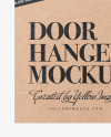 Kraft Door Hanger Mockup