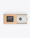 Opened Gift Kraft Box Mockup