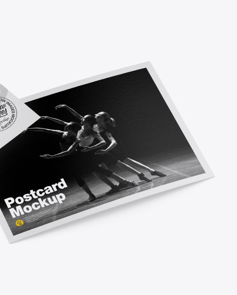 Texured A5 Postcard Mockup