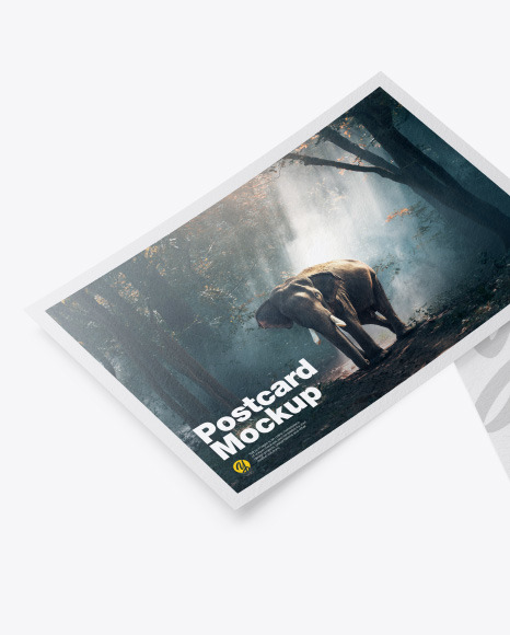 Texured A5 Postcard Mockup